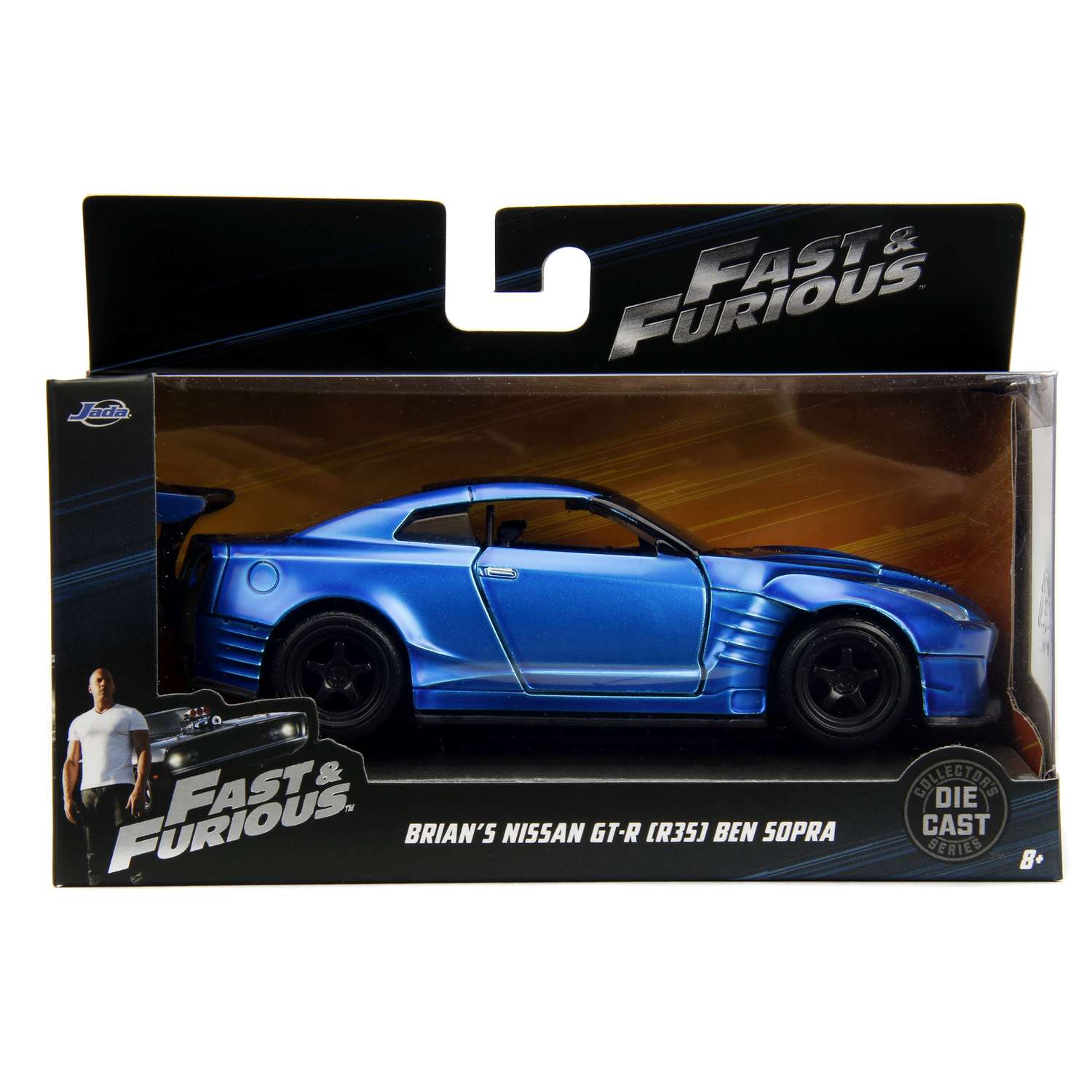 Машинка Fast and Furious Jada 1:32 2009 Nissan Ben Sopra Gt-R R35-Free Rolling 98270 98270 - фото 2