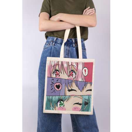 Раскраска на сумке Фрея RWCB-011 «В стиле аниме. Настроение» 40 х 35 см