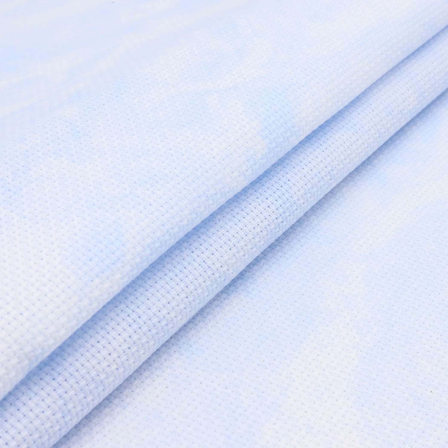 Канва Zweigart для вышивания шитья и рукоделия 14ct 50х55 см голубая - фото 2