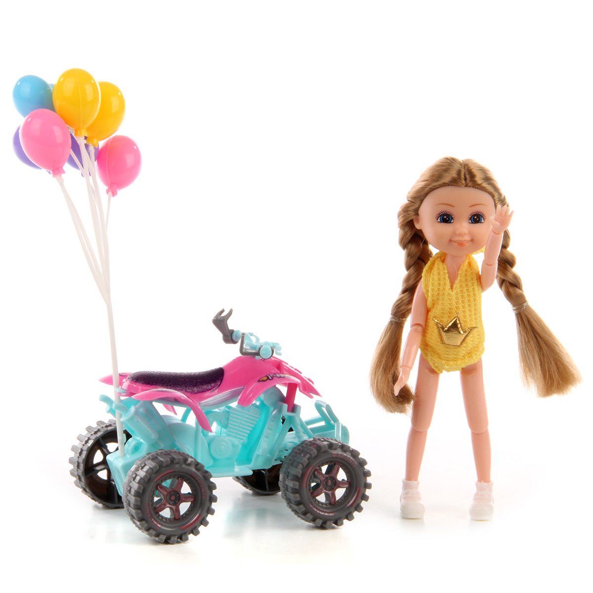 Кукла с аксессуарами Veld Co летняя поездка на квадроцикле 106424 - фото 4