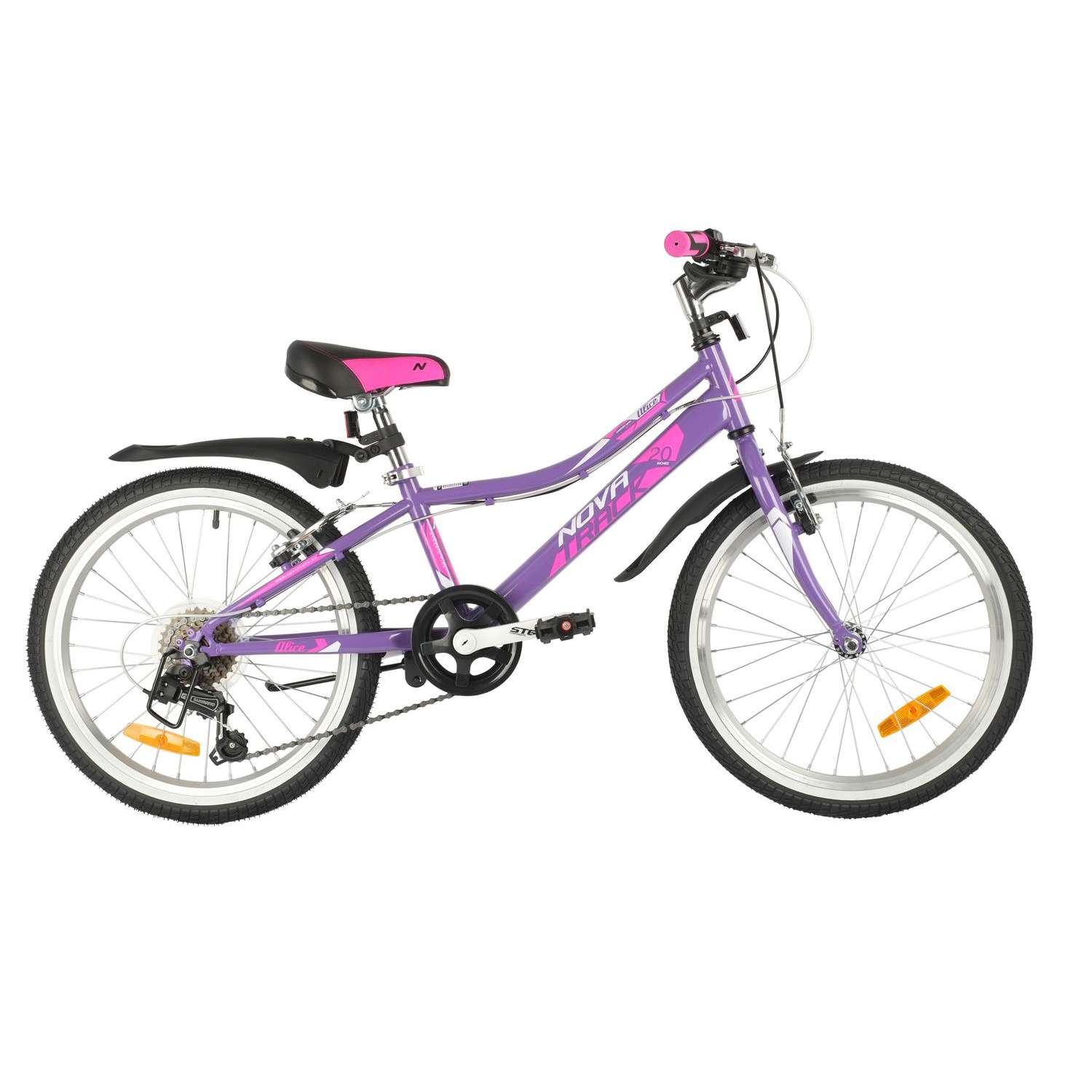 Велосипед NOVATRACK ALICE 6.V 20 фиолетовый - фото 1