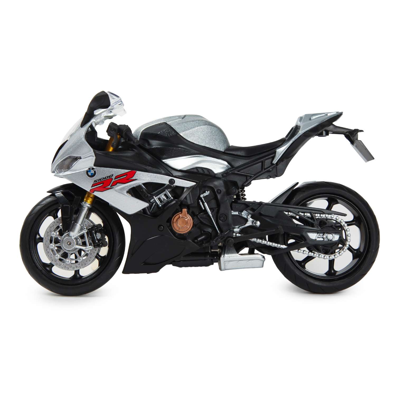 Мотоцикл Mobicaro BMW S1000RR 1:12 без механизмов красный 644101 - фото 4