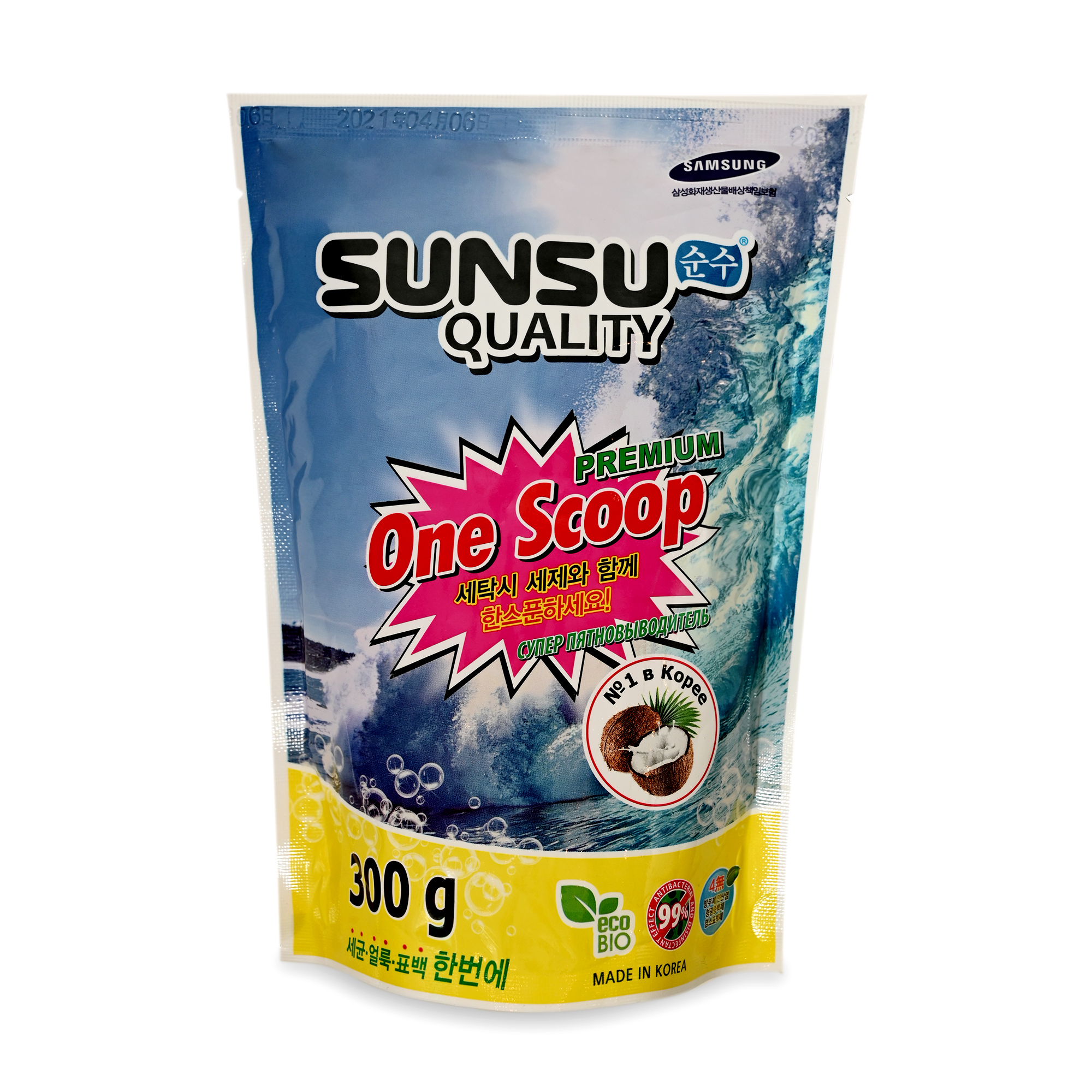 Пятновыводитель SUNSU QUALITY универсальный One Scoop 300 г - фото 1