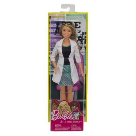 Кукла Barbie Кем быть? Офтальмолог FMT48