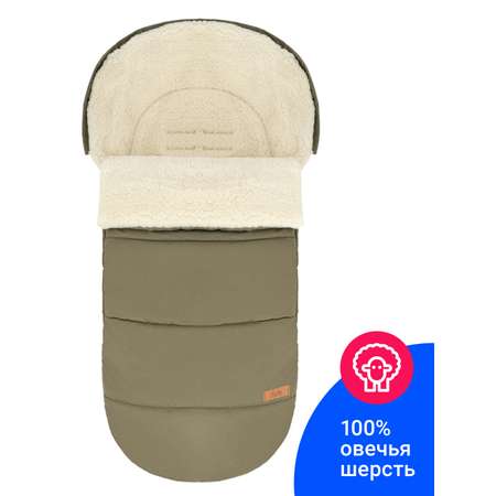 Зимний конверт из овчины в коляску Huge Basic