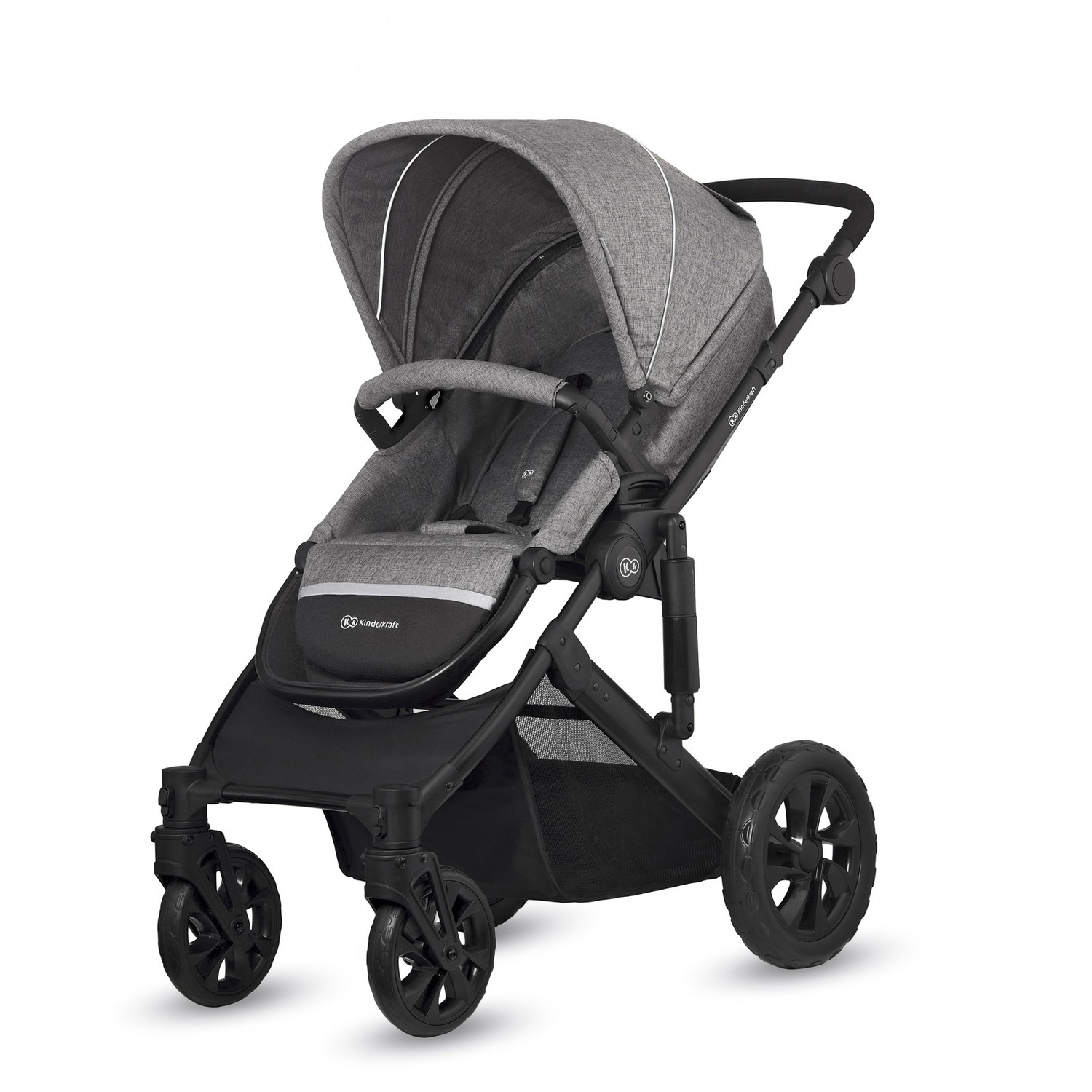 Коляска 3в1 Kinderkraft Prime Lite gray - фото 5