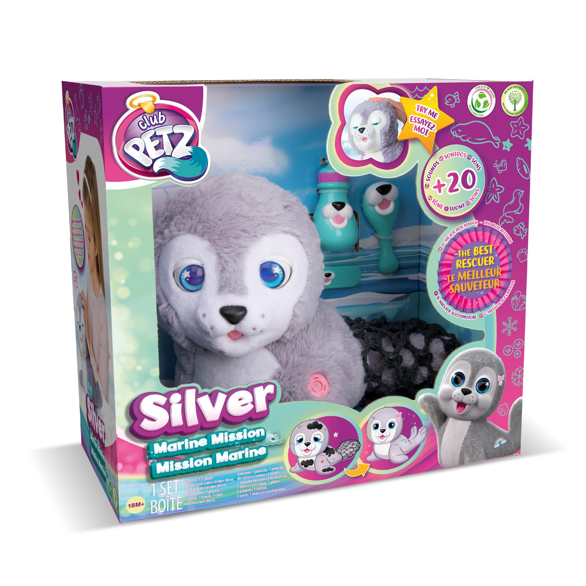 Игрушка мягкая IMC Toys Тюлень Silver 93164 - фото 2