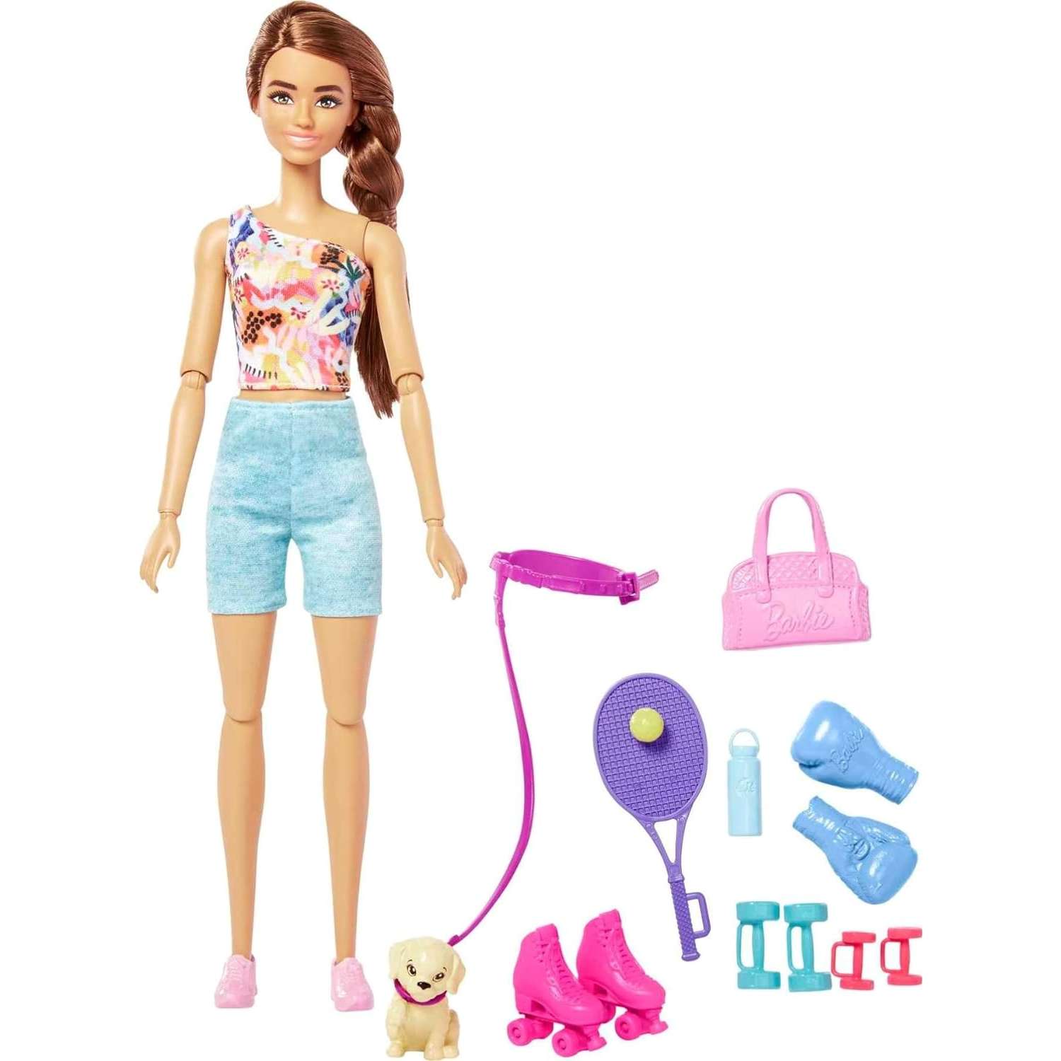 Набор игровой Barbie Спортсменка с щенком с аксессуарами HKT91 HKT91 - фото 2