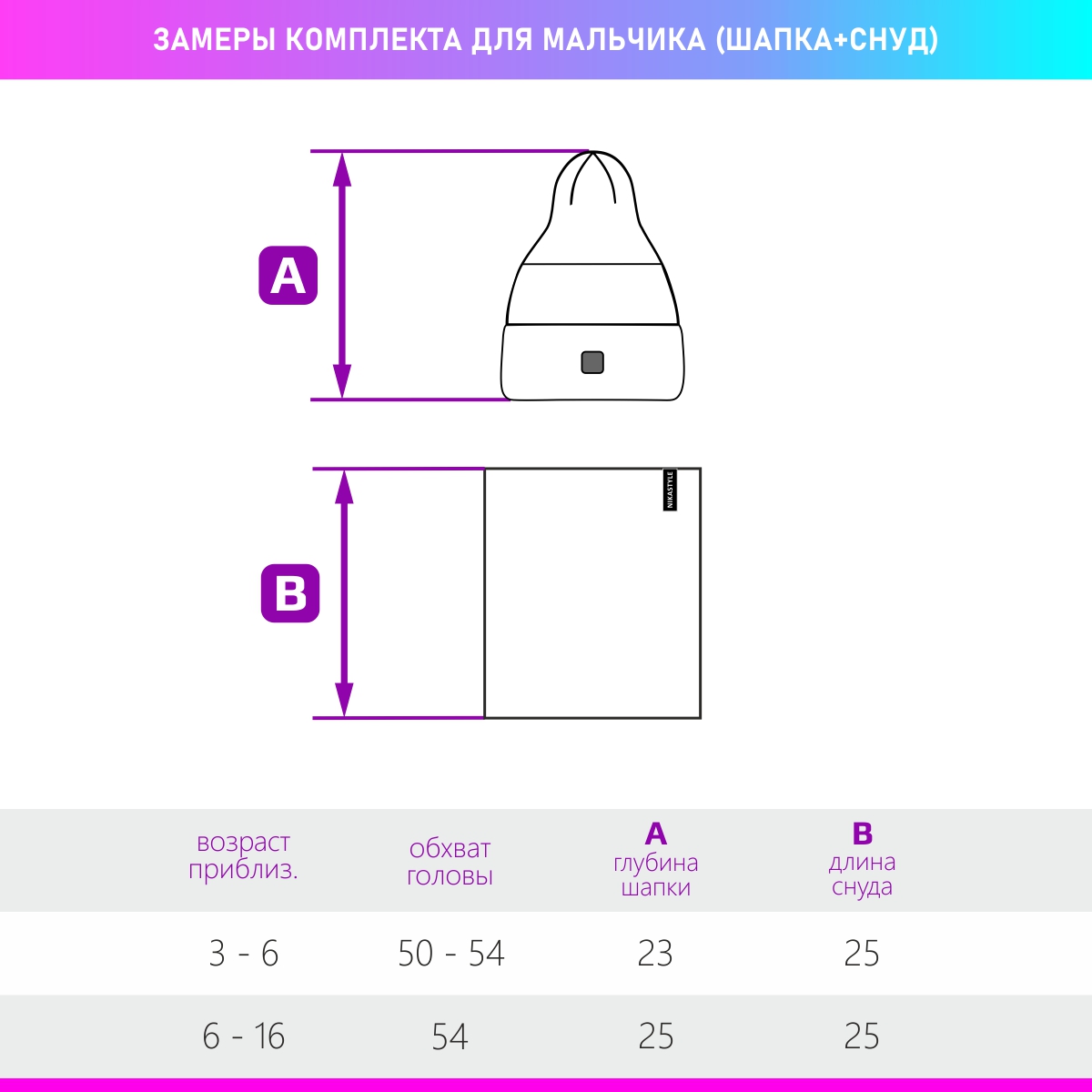 Комплект NIKASTYLE 12м8723 синий-голубой - фото 5