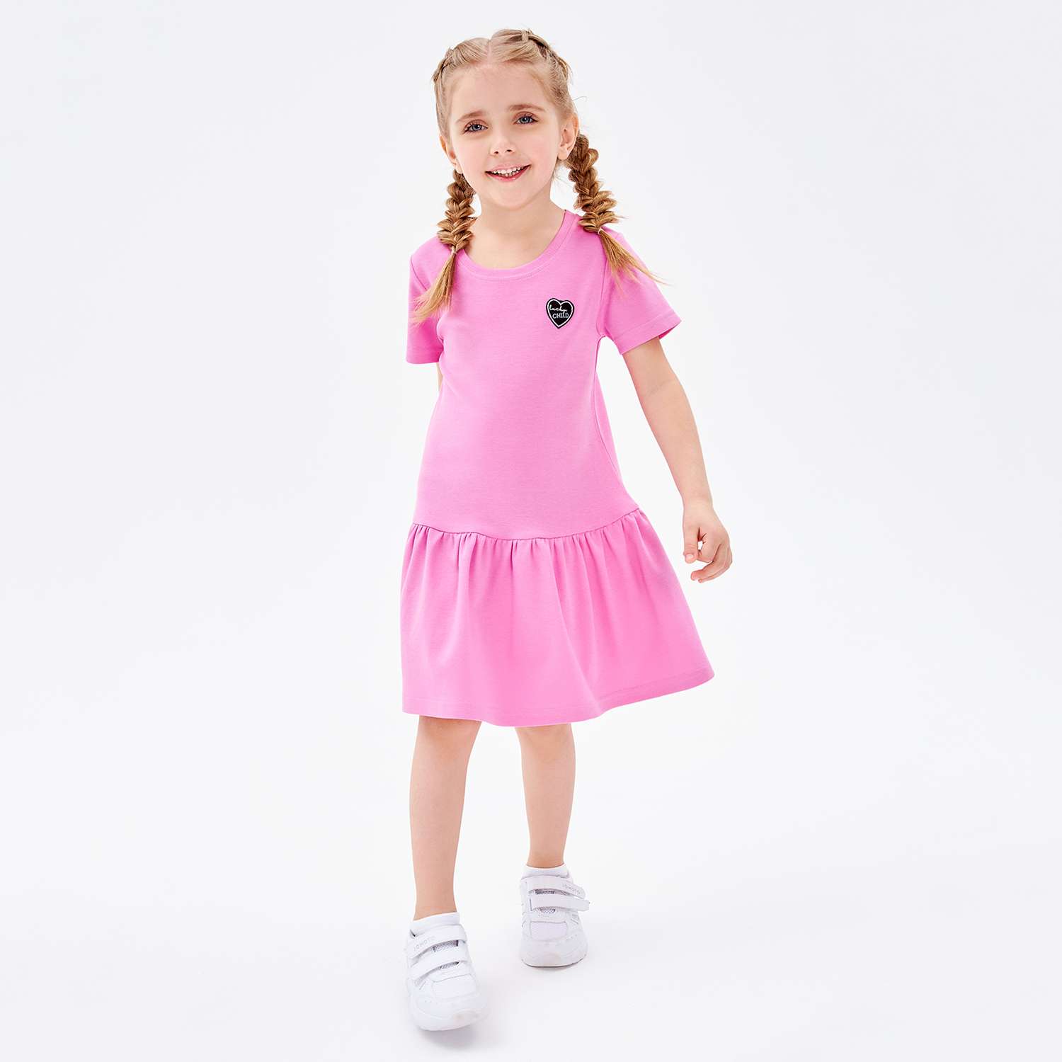 Платье Lucky Child 143-63/розовый/0-2 - фото 1
