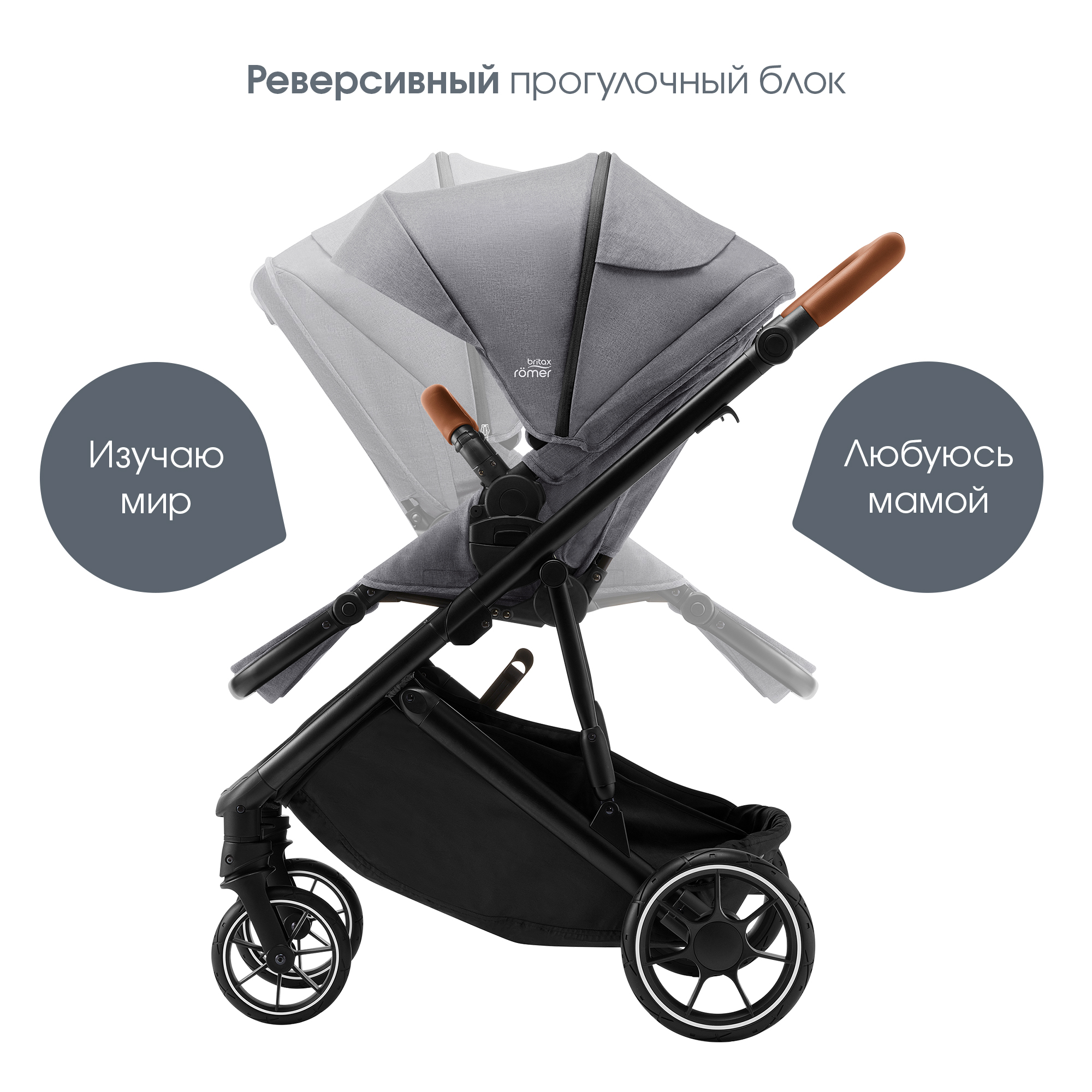 Коляска 2в1 Britax Roemer Strider M Elephant Grey - фото 12