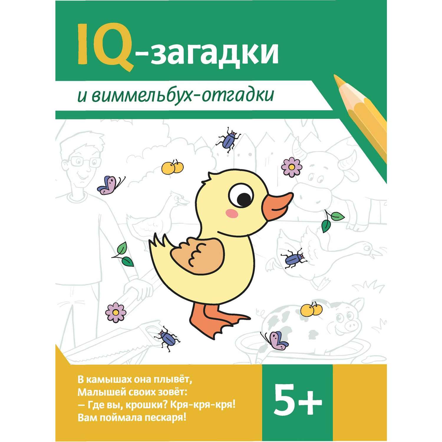 Книга Феникс IQ-загадки и виммельбух-отгадки 5+ - фото 1