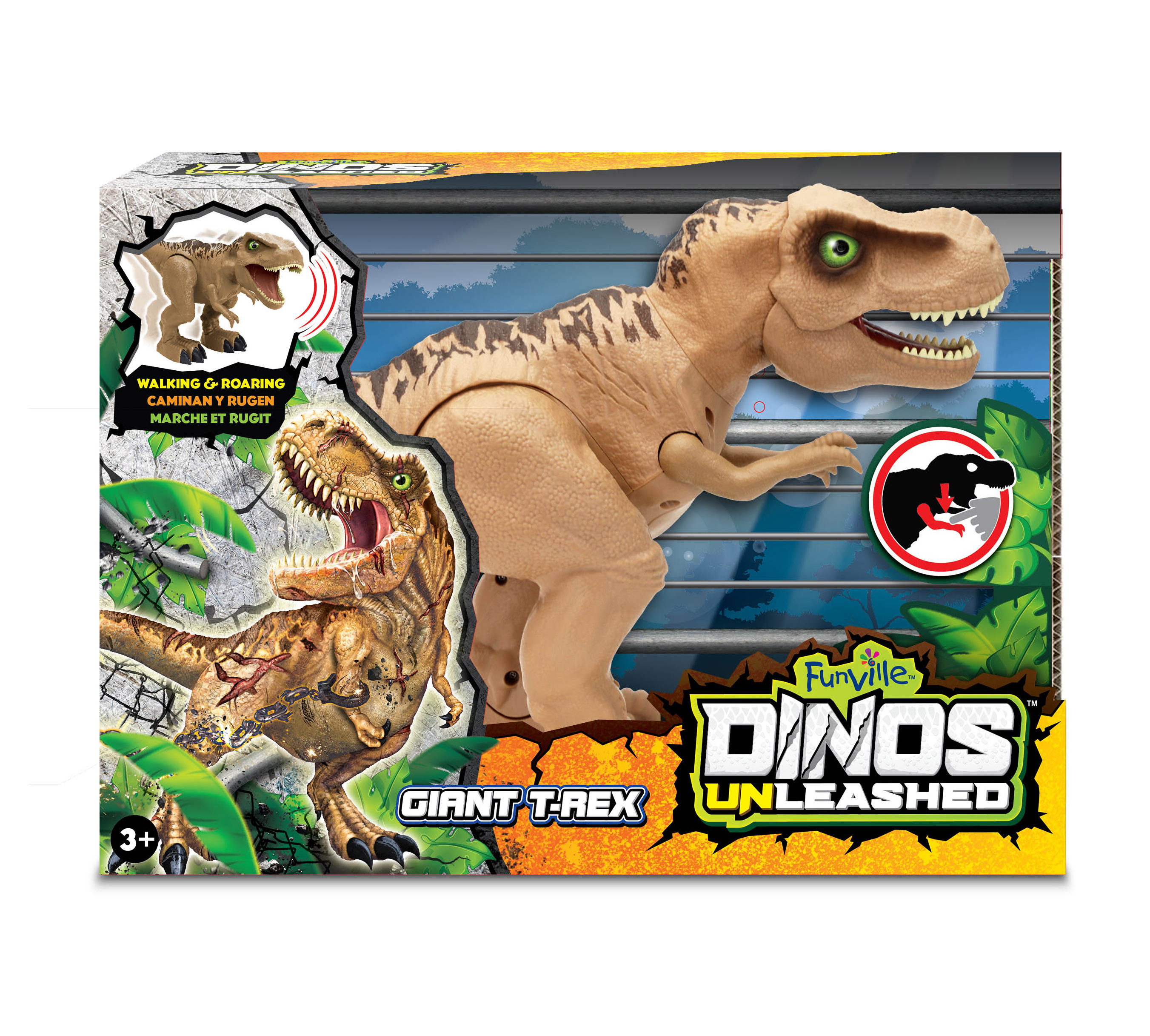 Интерактивный динозавр Dinos Unleashed Гигантский Т-Рекс со световыми и  звуковыми эффектами