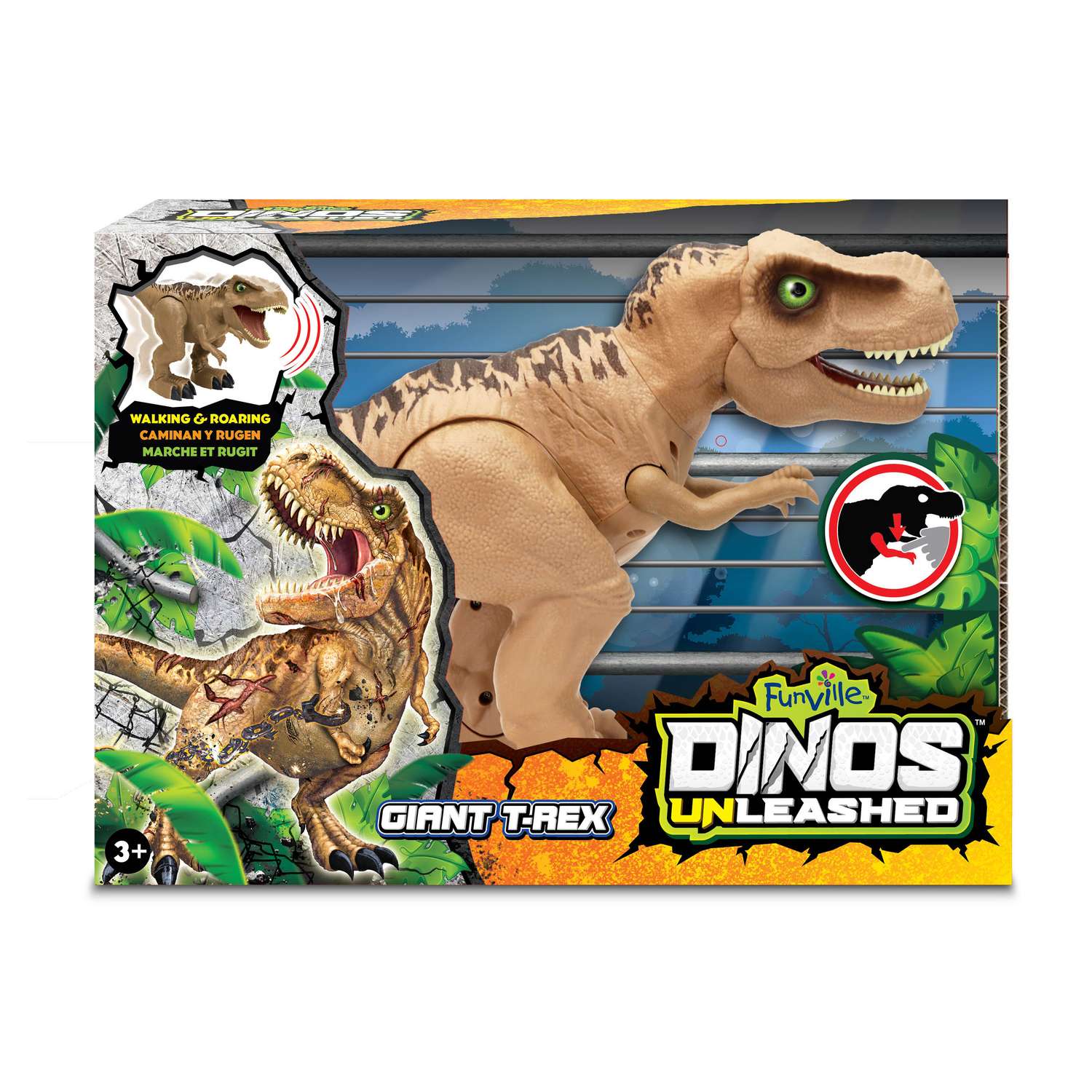 Интерактивный динозавр Dinos Unleashed Гигантский Т-Рекс со световыми и звуковыми эффектами - фото 2