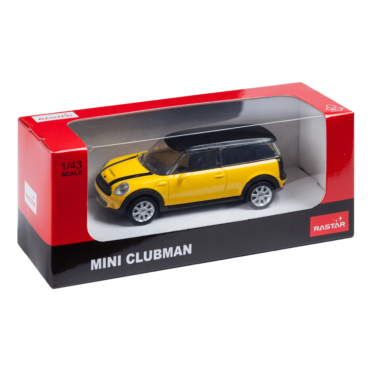 Машинка Rastar MINI CLUBMAN 1:43 Жёлтая купить по цене 199 ₽ в  интернет-магазине Детский мир