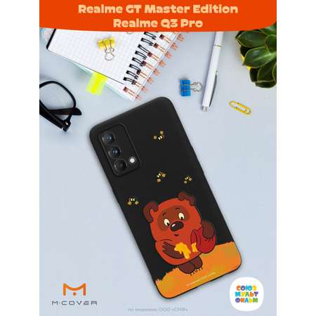 Силиконовый чехол Mcover для смартфона Realme GT Master Edition Q3 Pro Союзмультфильм Медвежонок и мед