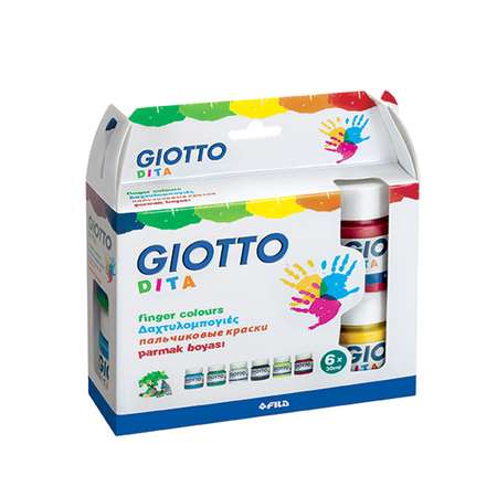 Пальчиковые краски GIOTTO 6 цв 30 мл.