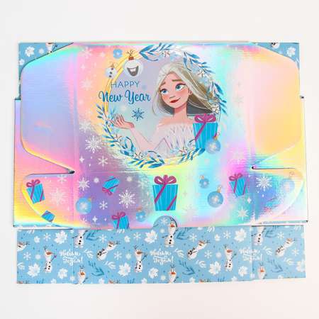 Коробка Disney подарочная складная«Happy New year»Холодное сердце 31х22х9.5 см