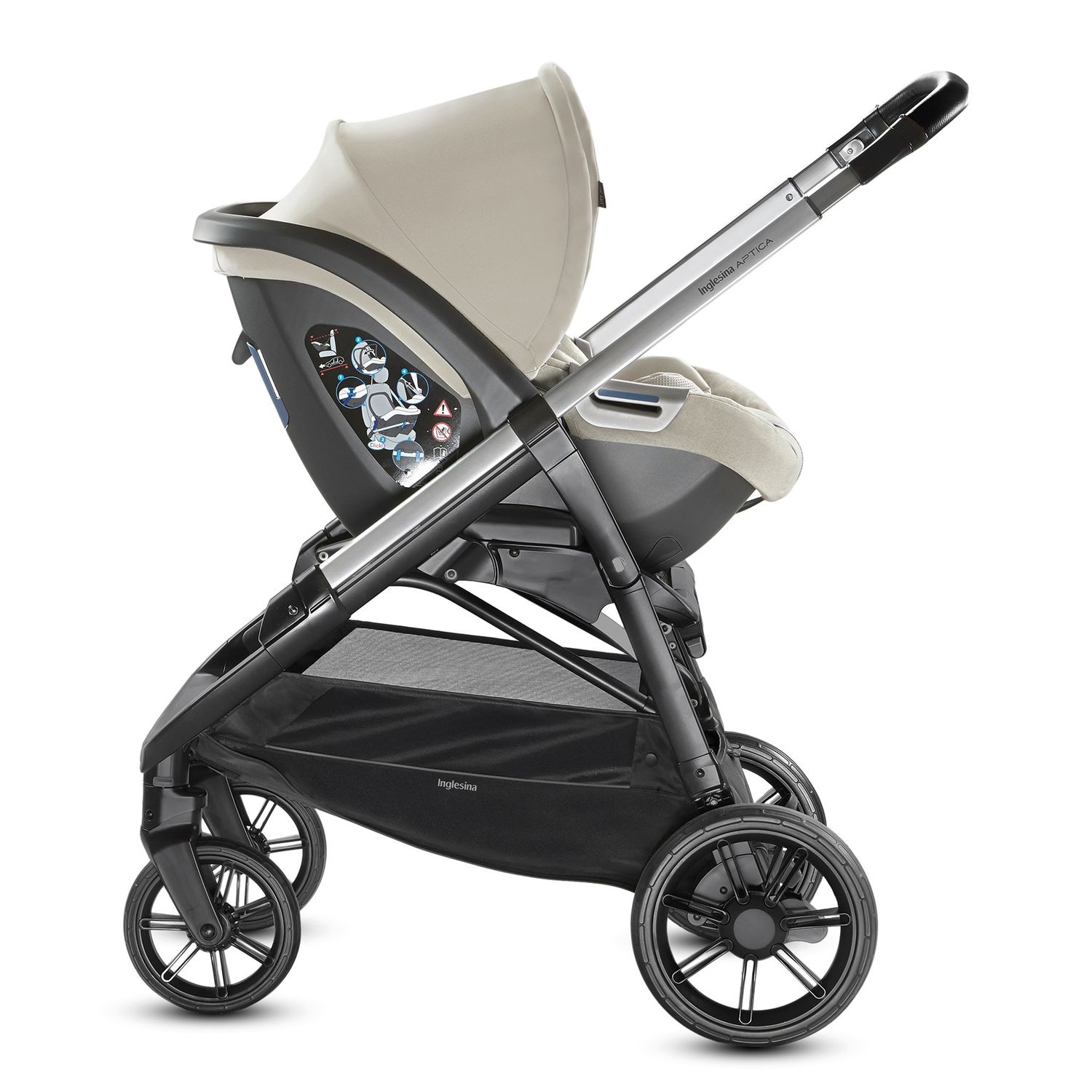 Коляска 2в1 Inglesina Aptica System Duo Cashmere Beige - фото 9