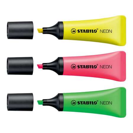 Текстовыделитель STABILO Neon 3 цвета 72/3-1