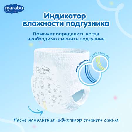 Подгузники-трусики EASY GO MARABU 3 M 6-11 кг 46 шт