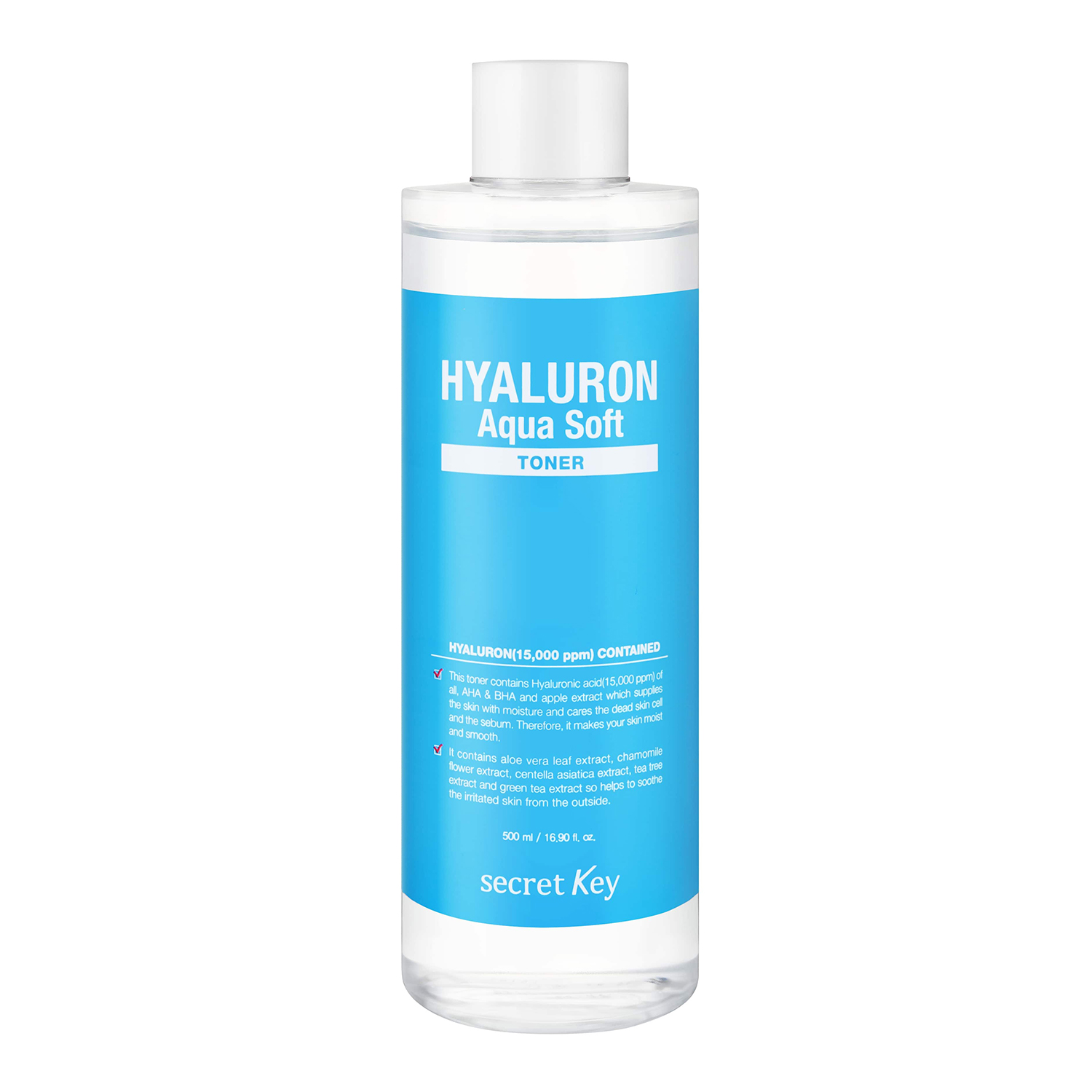 Тонер для лица SECRET KEY с гиалуроновой кислотой hyaluron aqua soft toner 500 мл - фото 1