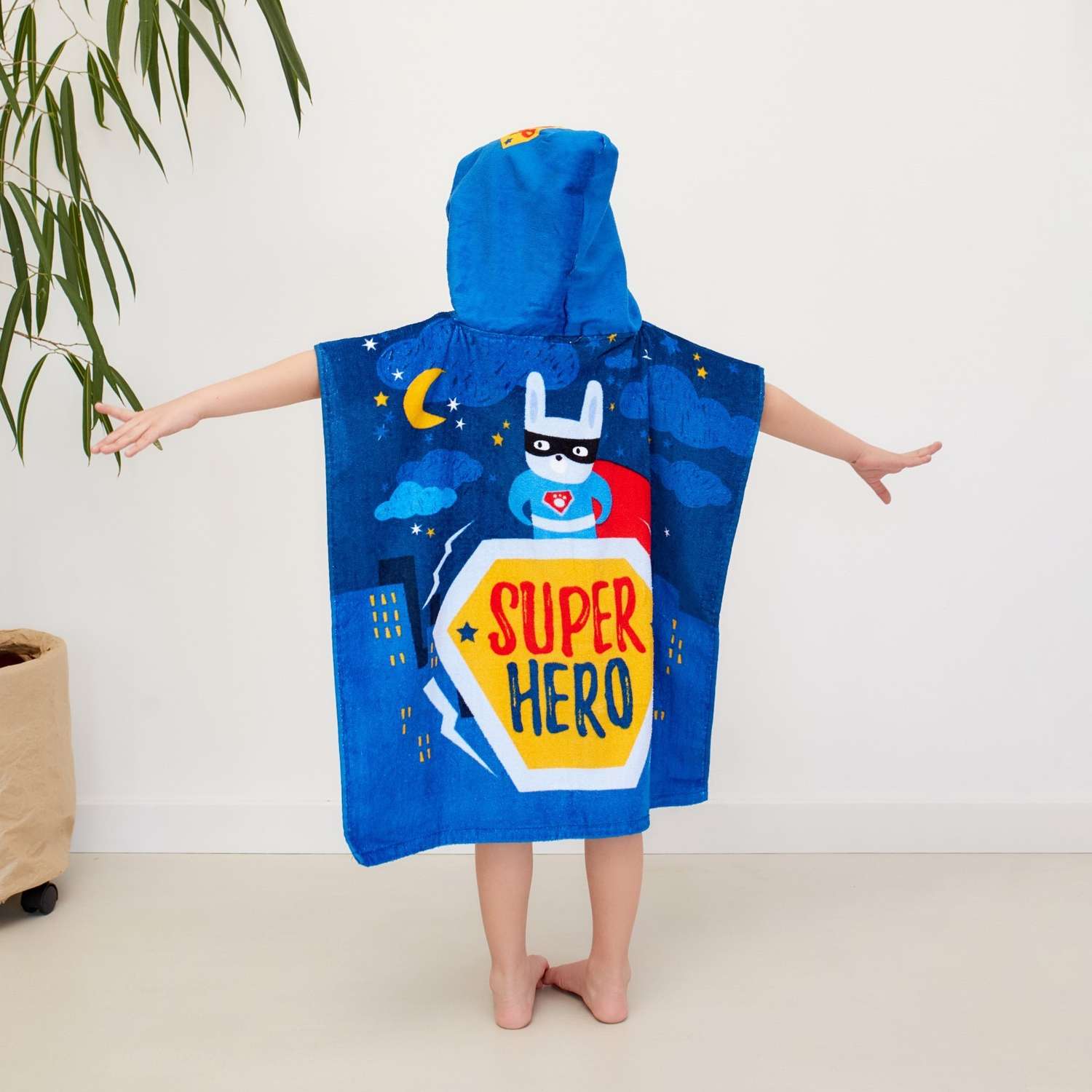 Полотенце-пончо Крошка Я Super Hero 60x120 см - фото 6