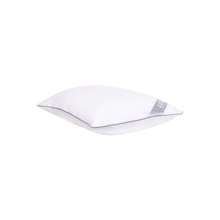 Подушка для сна LUCKY 70x70 см искусственный Лебяжий пух белый/серый R000002