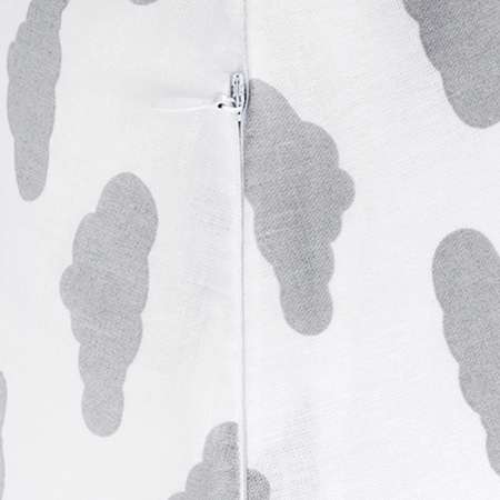 Подушка для беременных AmaroBaby 170х25 см Облака вид серый