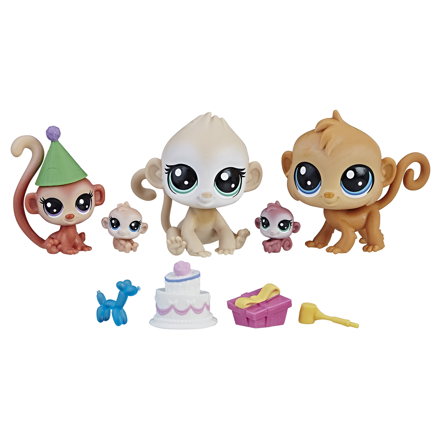 Набор Littlest Pet Shop Коллекция петов Семья обезьянок C2099EU40 купить по  цене 39 ₽ в интернет-магазине Детский мир