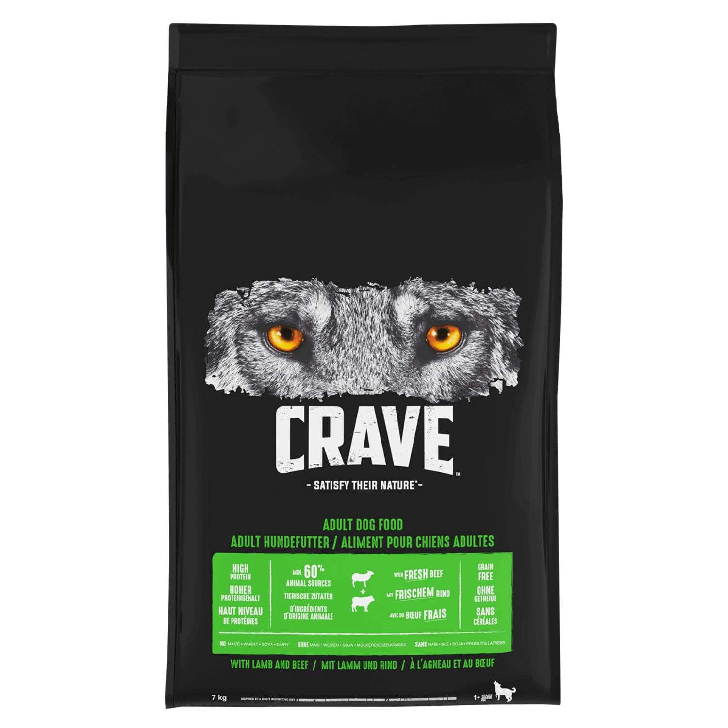 Корм для собак Crave говядина-ягненок 7кг - фото 1