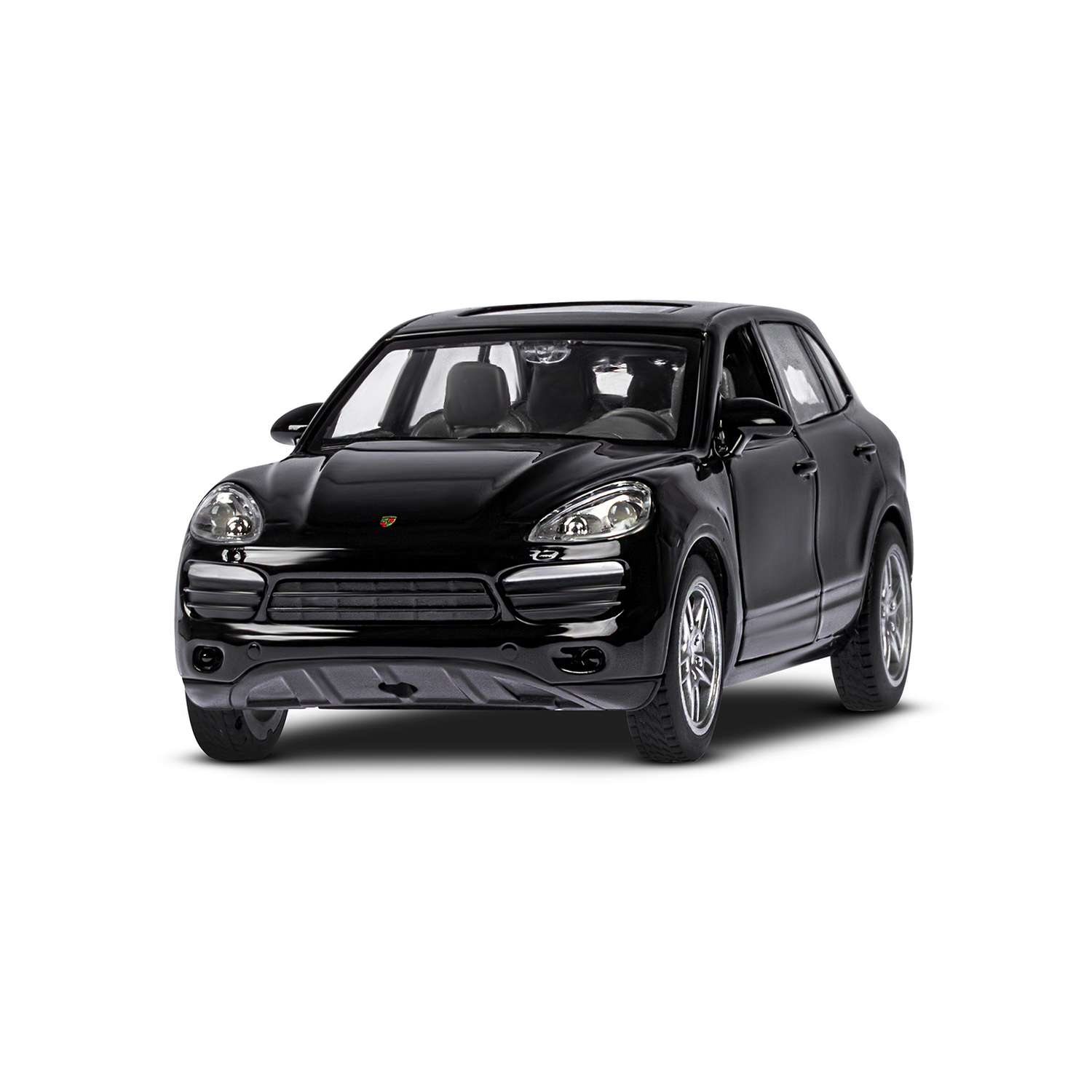 Машинка металлическая АВТОпанорама игрушка детская Porsche Cayenne S 1:32 черный JB1251579 - фото 9