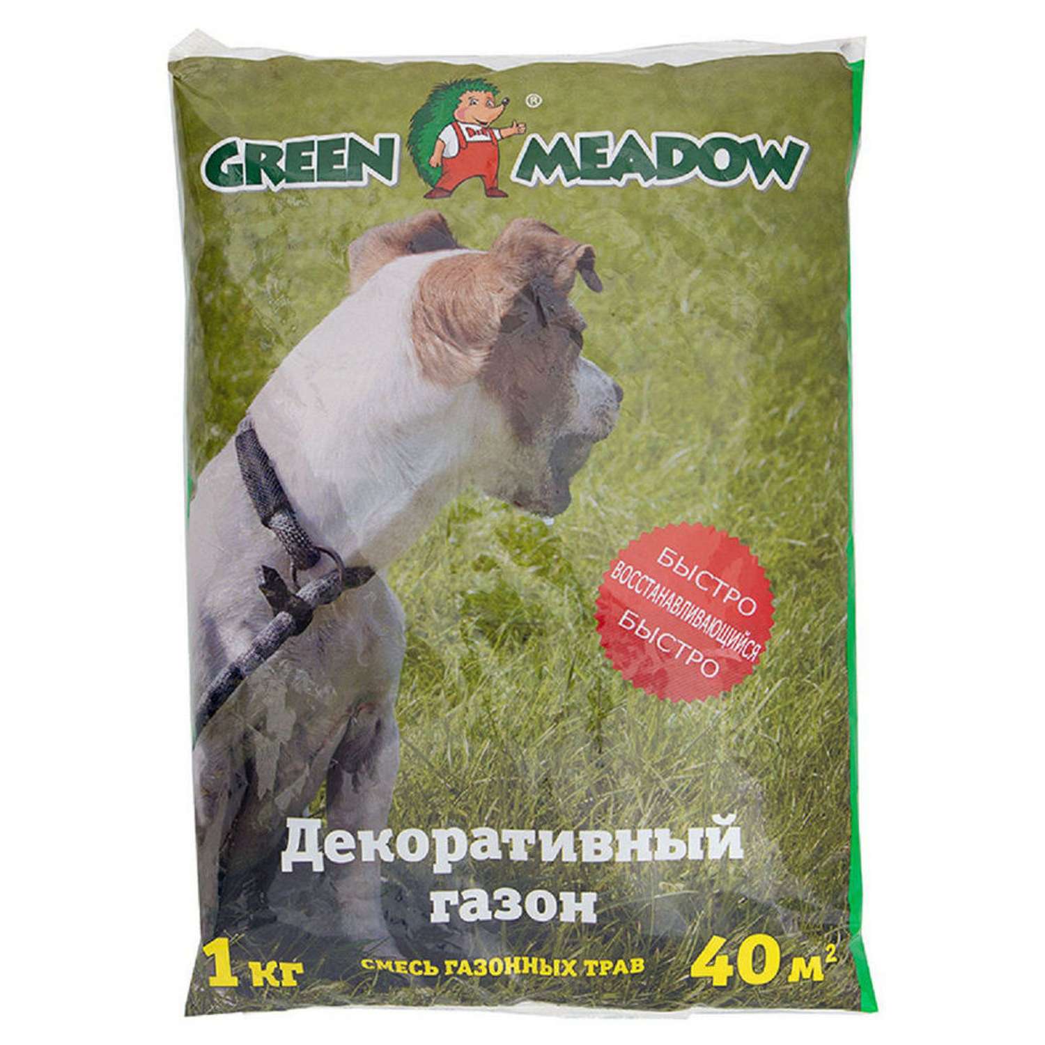 Семена трав GREEN MEADOW для восстановления и ремонта поврежденных участков газона 1 кг - фото 1