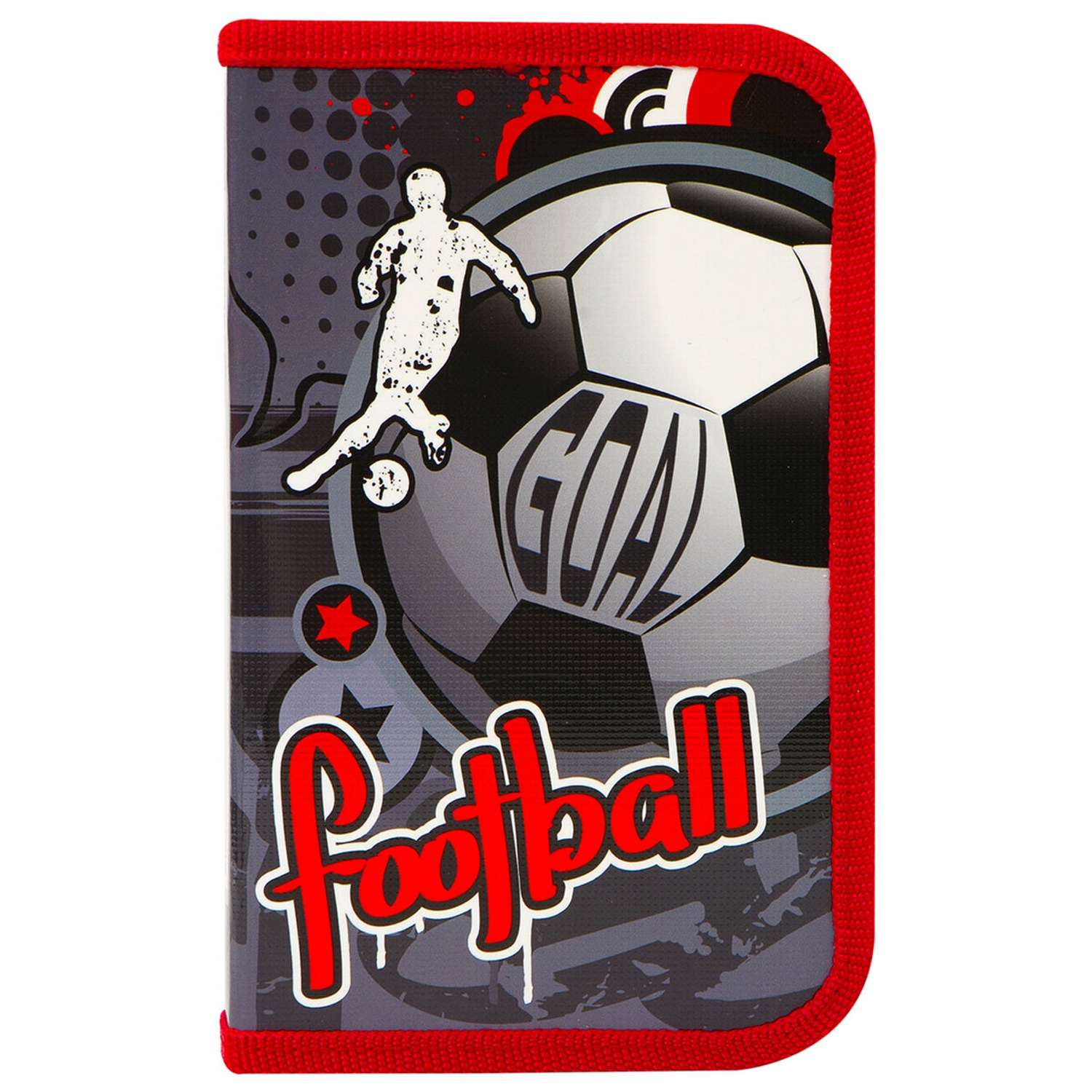 Пенал Пифагор 1 отделение ламинированный картон 19х11 см Football - фото 2