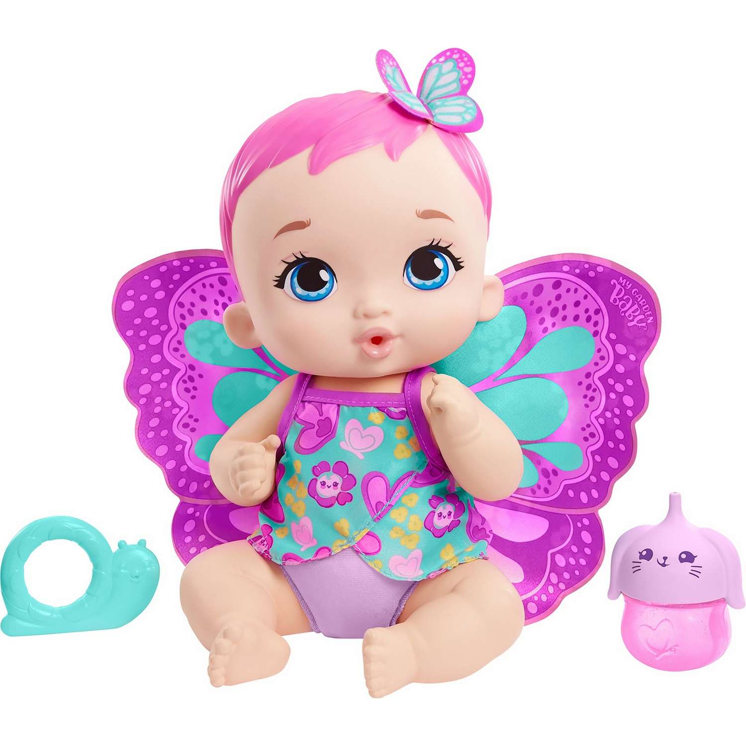Кукла My Garden Baby Малышка-фея Цветочная забота Розовая GYP10 GYP10 - фото 4