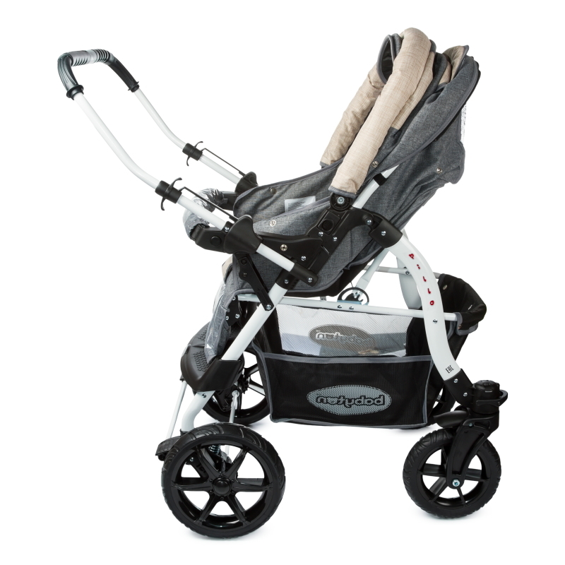 Коляска-трансформер Babyton Pillo OX Grey-Beige - фото 7