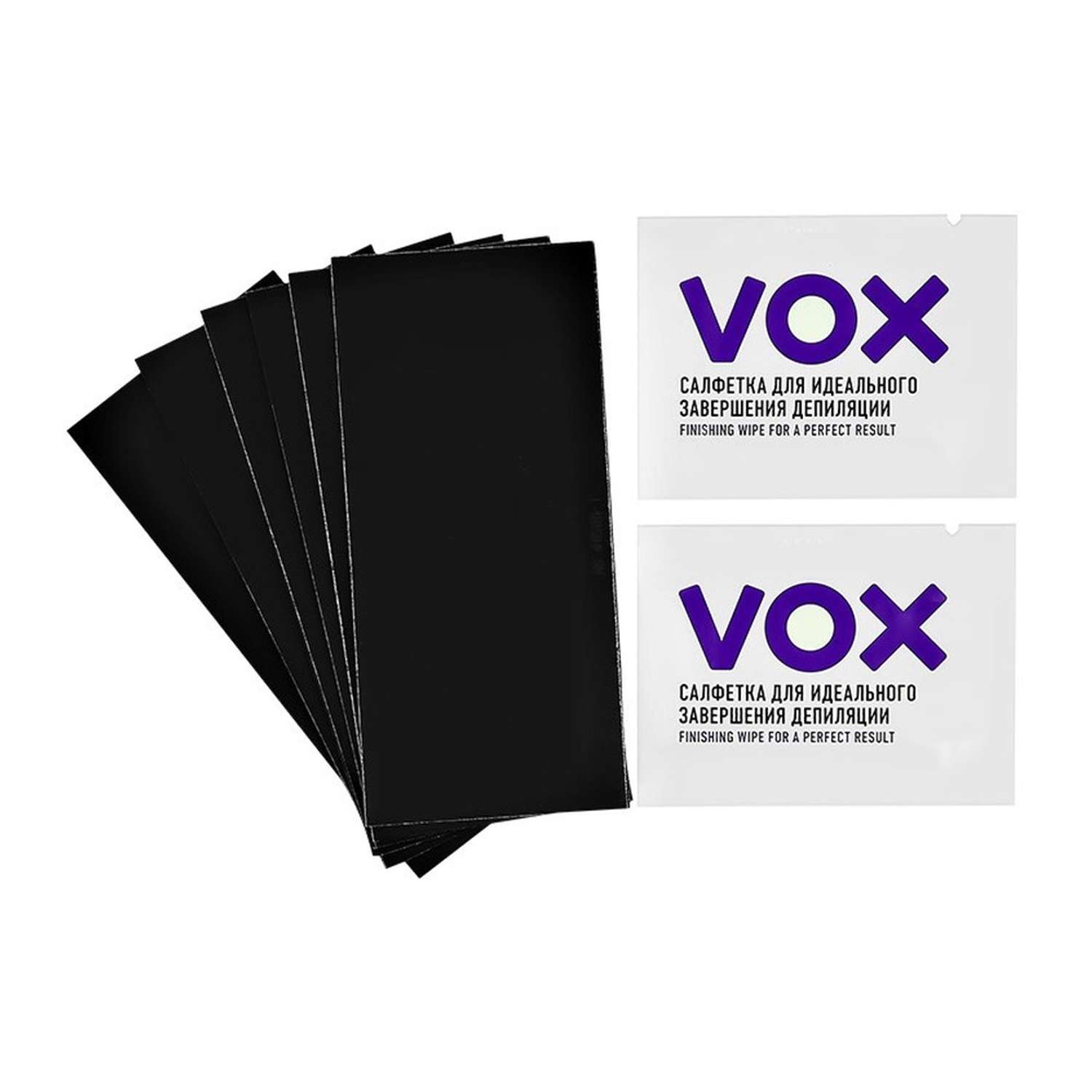Полоски для депиляции VOX Neon collection для деликатных зон 12 шт+ 2 салфетки - фото 5