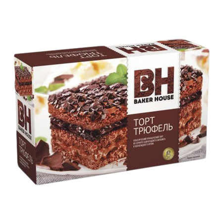 Торт бисквитный BAKER HOUSE Трюфель 350г