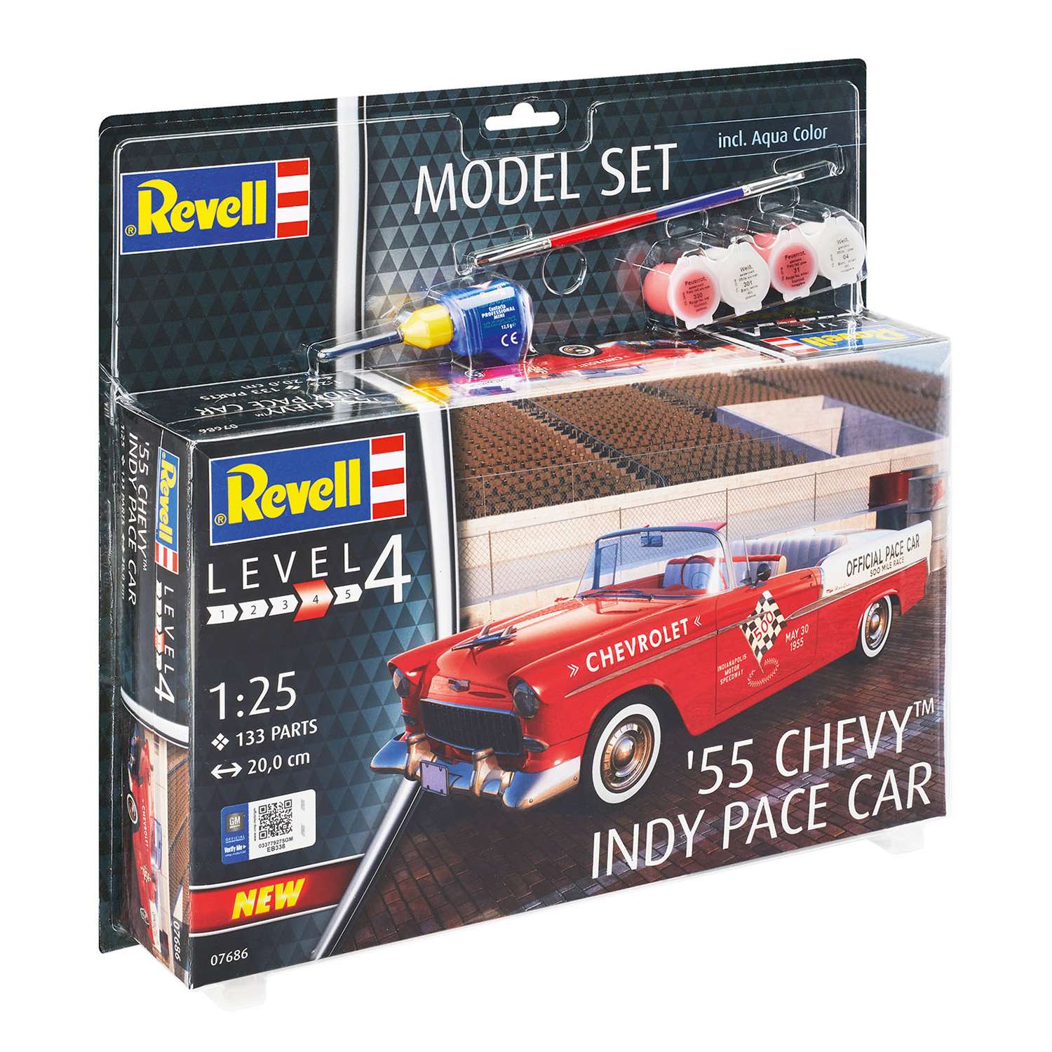 Сборная модель Revell Автомобиль 55 Chevy Indy Pace Car 67686 - фото 3
