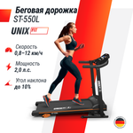 Беговая дорожка UNIX Fit ST-550L до 120 кг 0.8 - 12 км/ч угол наклона 0-10 %