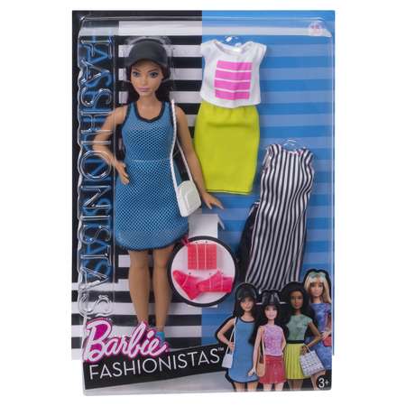 Кукла Barbie в коротком платье DTF01
