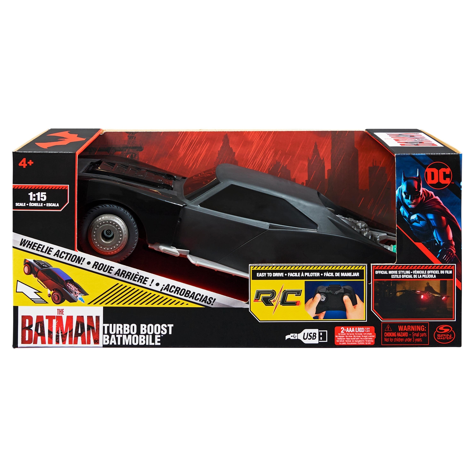 Игрушка Batman РУ Бэтмобиль Турбо 6061300 купить по цене 1499 ₽ в  интернет-магазине Детский мир