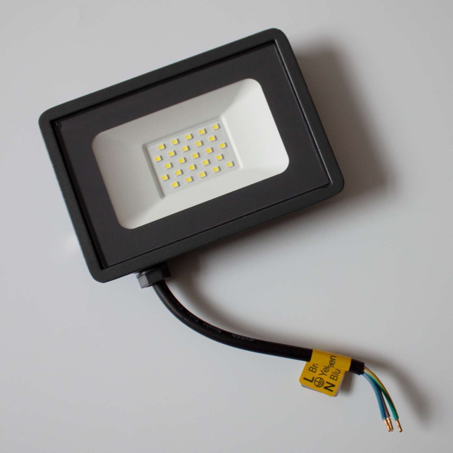 Прожектор светодиодный Фарлайт 20Вт 4000К IP65 Дневной свет корпус серый - фото 2