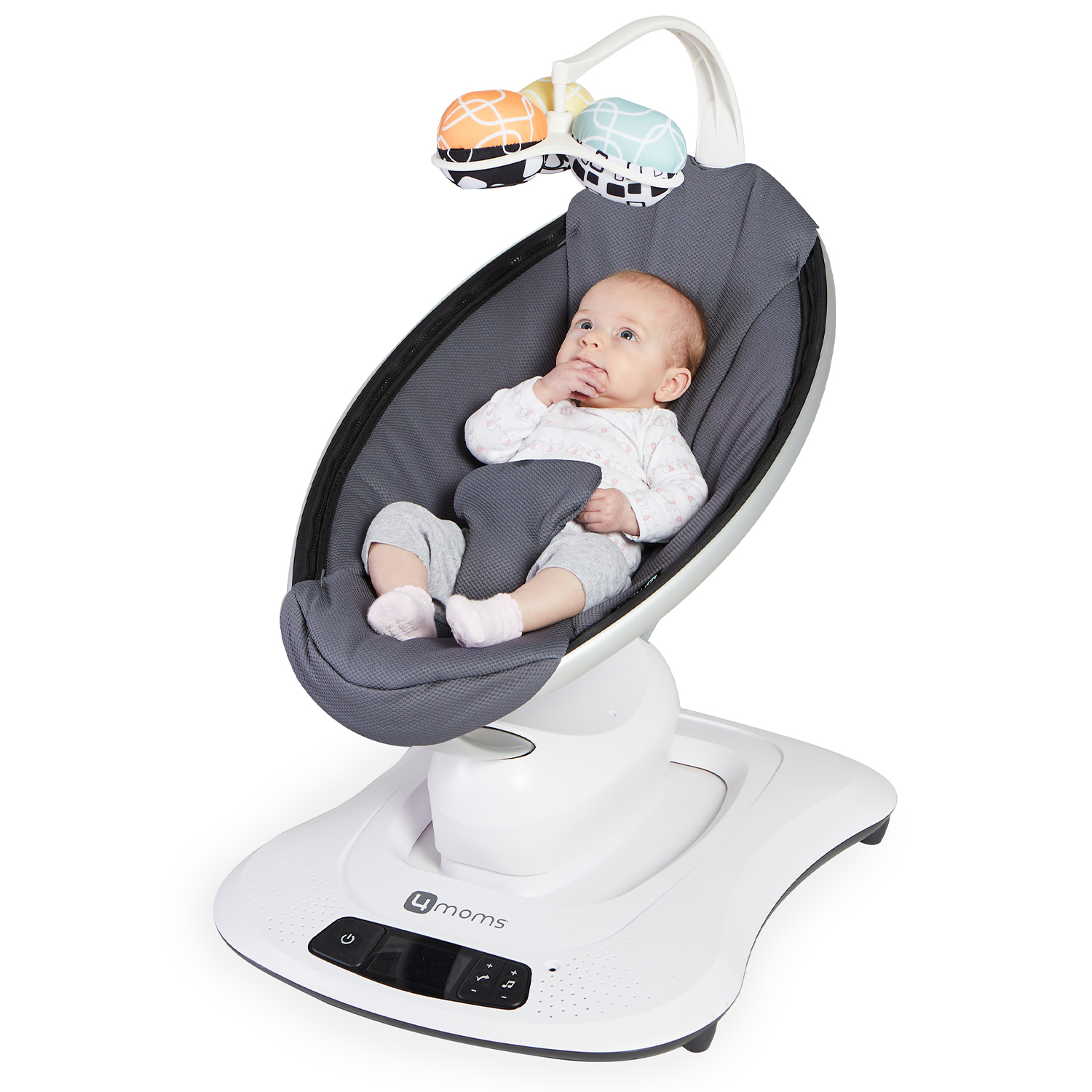 Кресло-качалка 4Moms MamaRoo 4.0 Графитовый меланж - фото 5