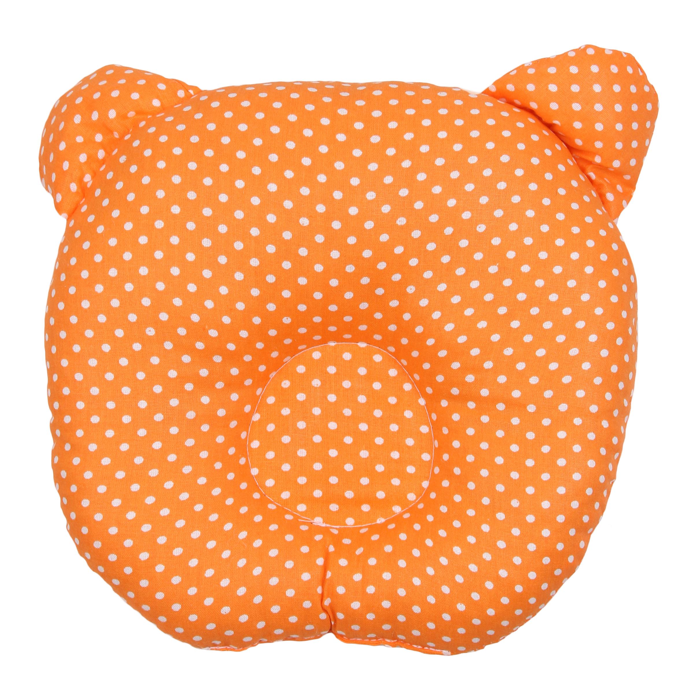 Подушка Amarobaby First Pillow Горошек Оранжевый - фото 1