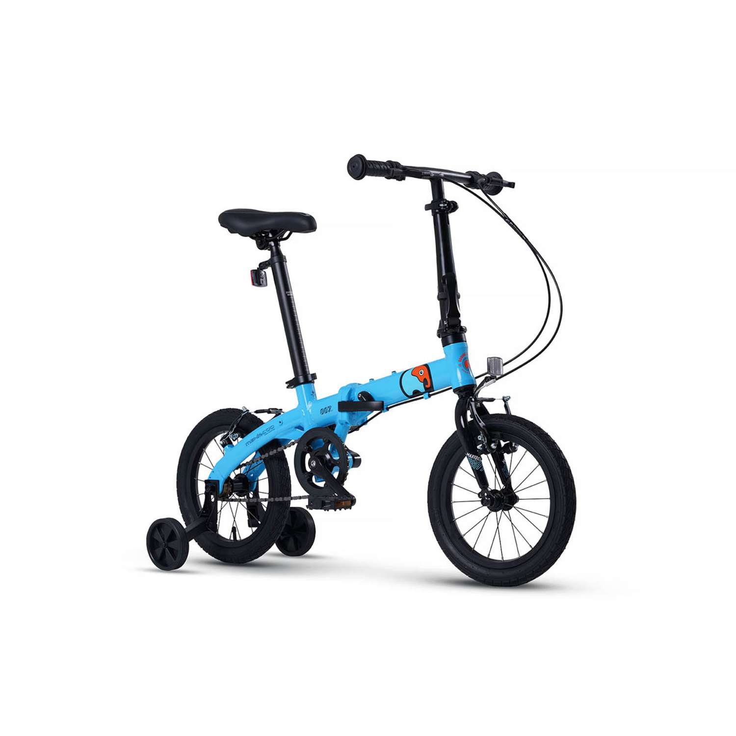 Велосипед Детский Складной Maxiscoo S007 стандарт 14 синий - фото 2