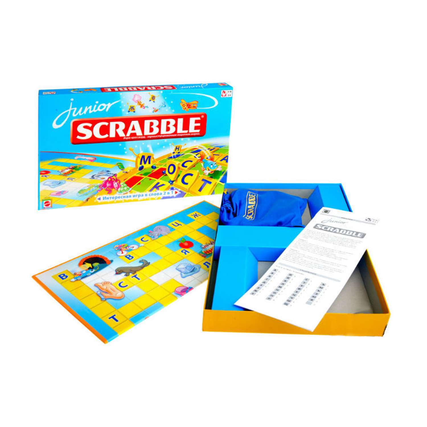 Игра настольная Scrabble Junior (русская версия) K6539 - фото 2
