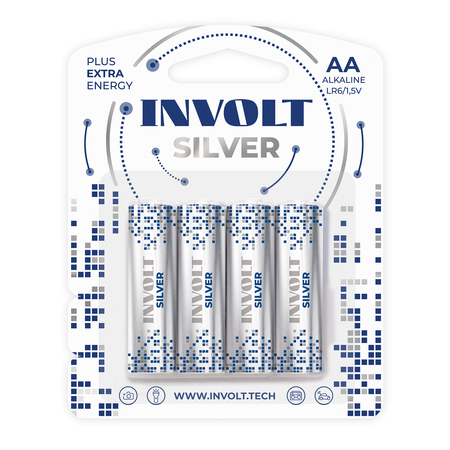 Щелочные элементы питания INVOLT Silver AA