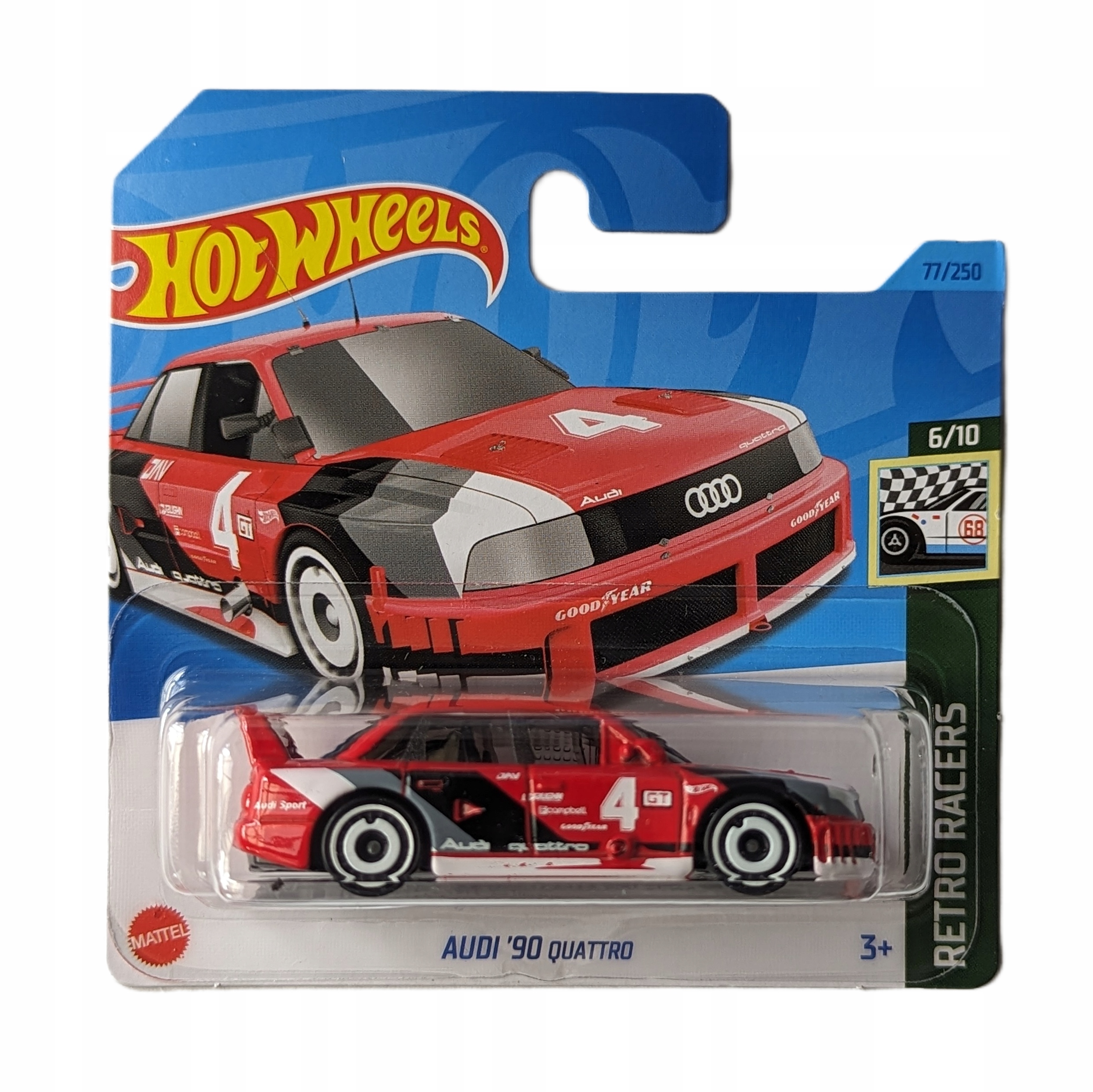 Автомобиль Hot Wheels Audi 90 quattro 1:60 01466 - фото 1