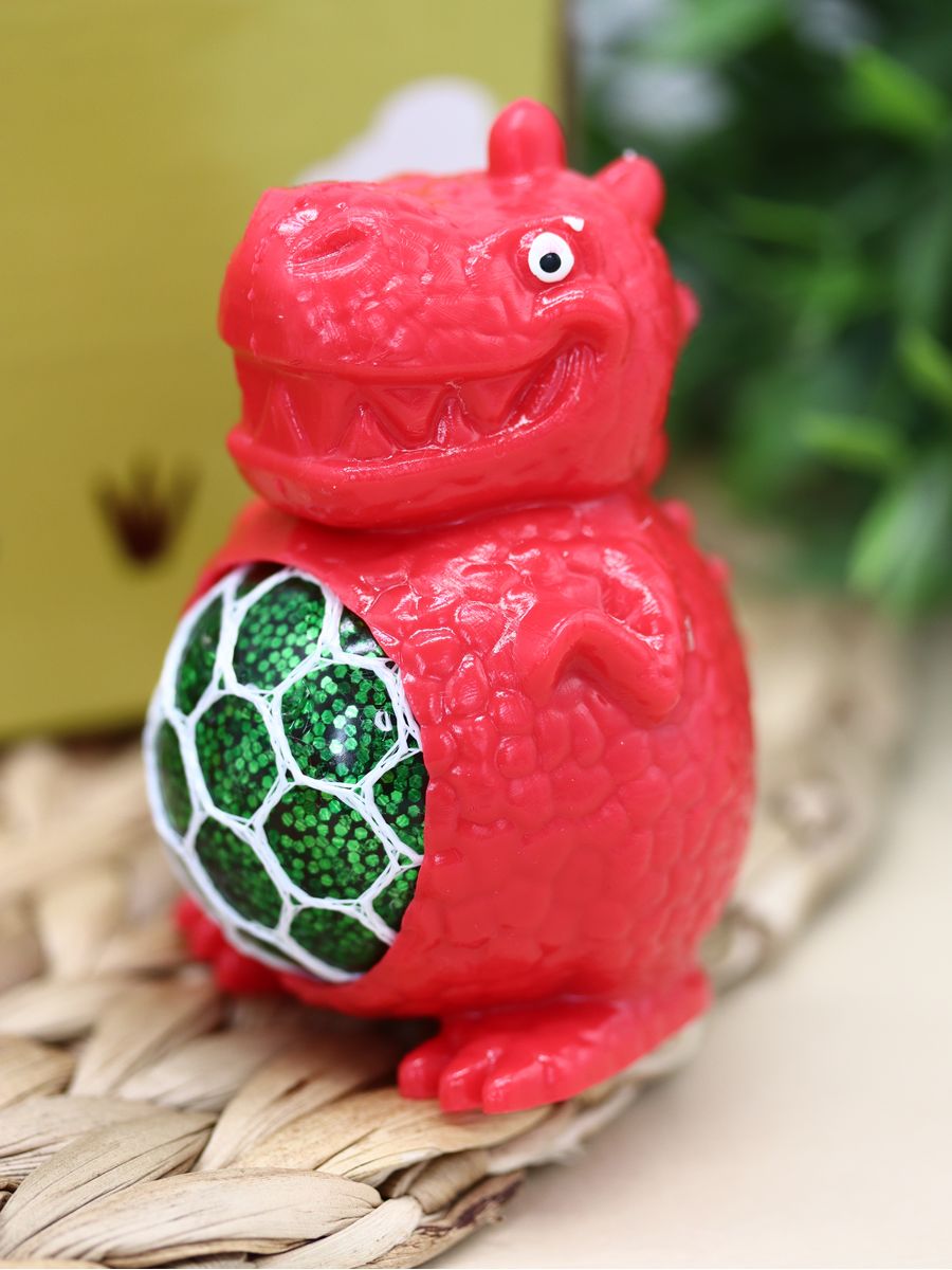 Мялка-антистресс iLikeGift Dino metallic red - фото 1